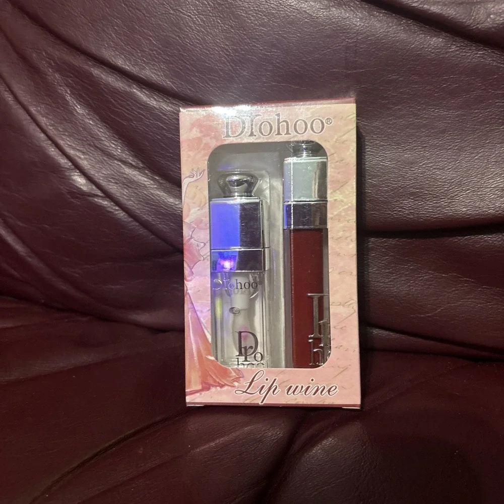 Lot Of 6 Drohoo Lip Wine Lip Gloss travel Collection Colors Stocking Stuffers